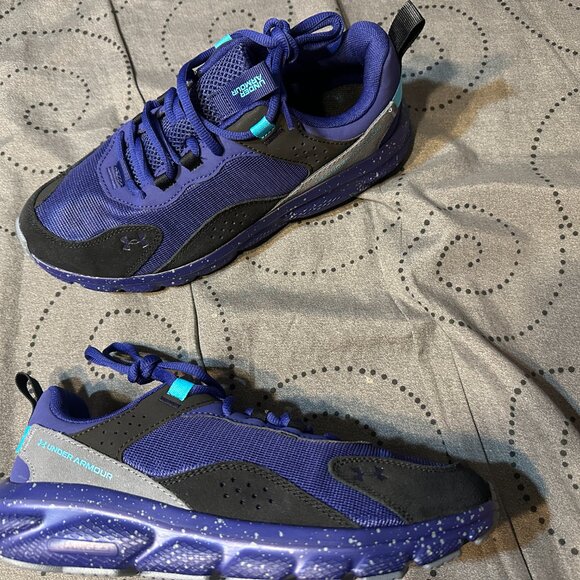 UNDER ARMOUR PURPLE\'S & BLACK DELUXE SYSTEM INSOLE SHOES SIZE 9 MEN NEW NO BOX main image 4